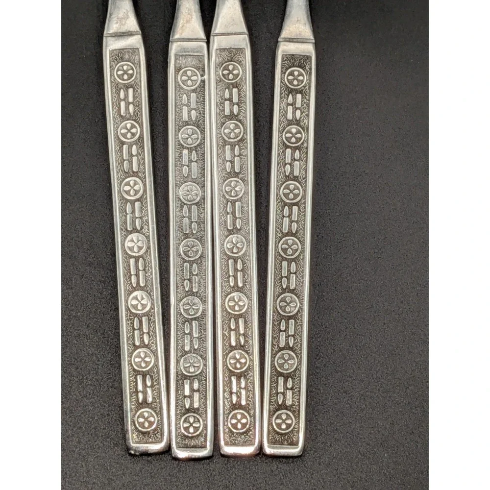 4 Stanley Roberts Matador Dinner Forks Japan Stainless Flatware MCM 7.3